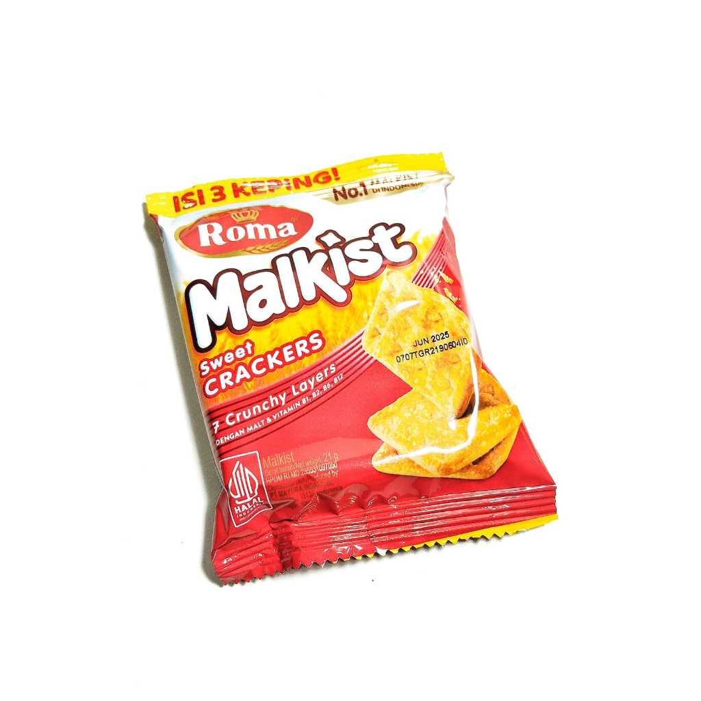 

Snack Jajan Roma Malkist Sweet Crackers Cemilan Murah Isi 3