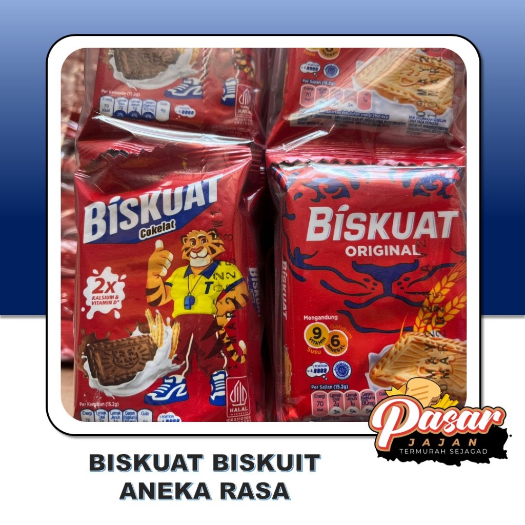 

Biskuat Biskuit Aneka Rasa Isi 20pcs x 15,2gr