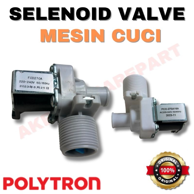 SELENOID VALVE MESIN CUCI POLYTRON ORIGINAL