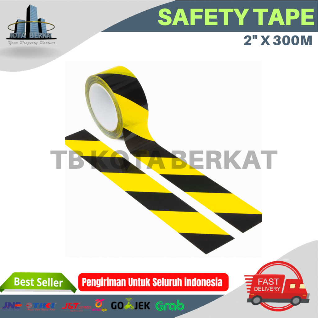 SAFETY TAPE / SAFETY LINE / BARRICADE LINE / WARNING TAPE / POLICE LINE / PITA PEMBATAS DAN BARIKADE