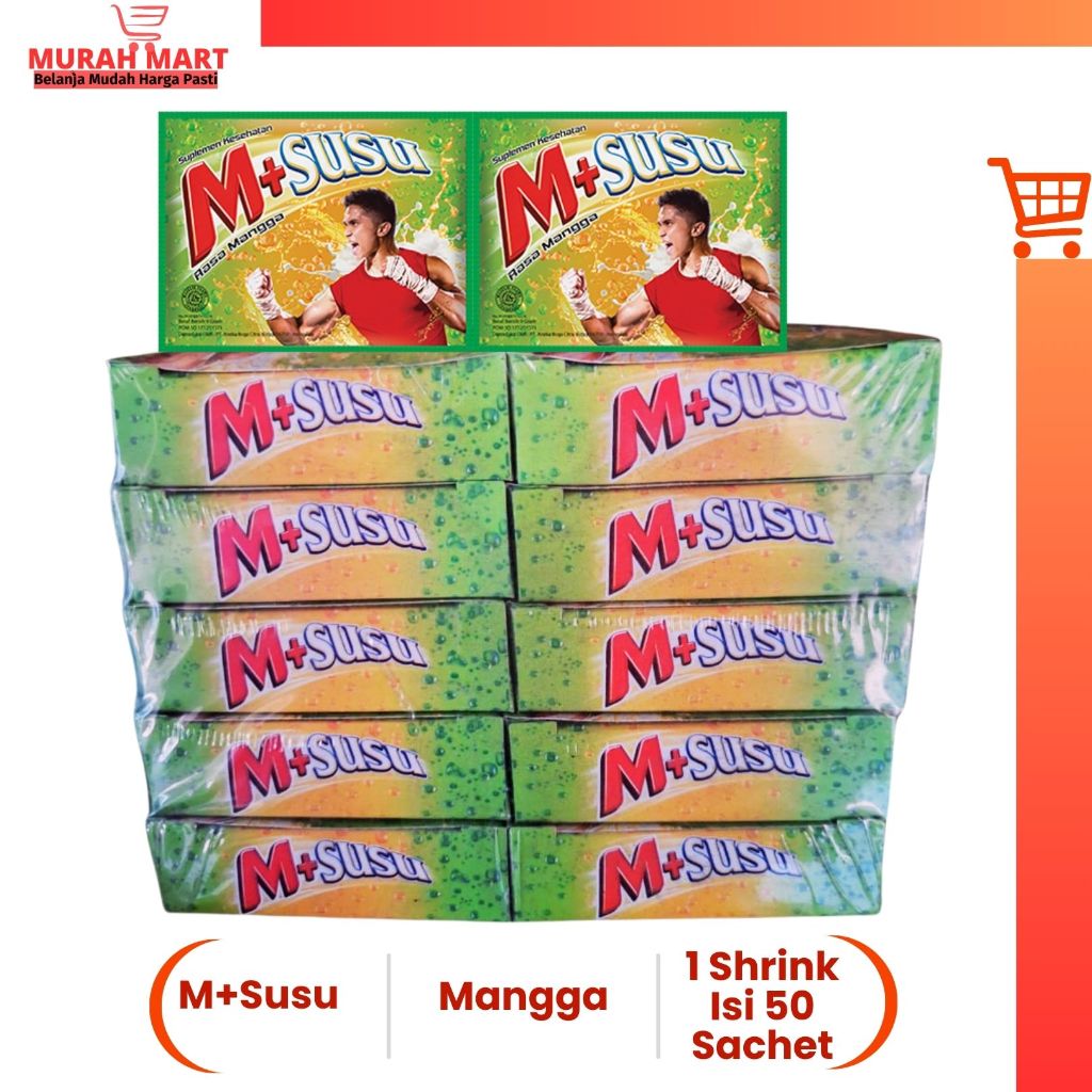 

Minuman Energi M+ Susu Mangga 1 Shrink Isi 50 Sachet