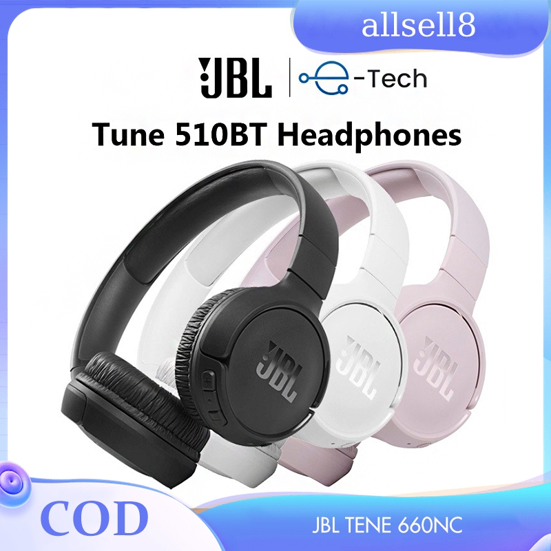 JBL Official Store Original Tune 510BT Wireless Bluetooth Headphones with Pure Bass Sound 100 Percen