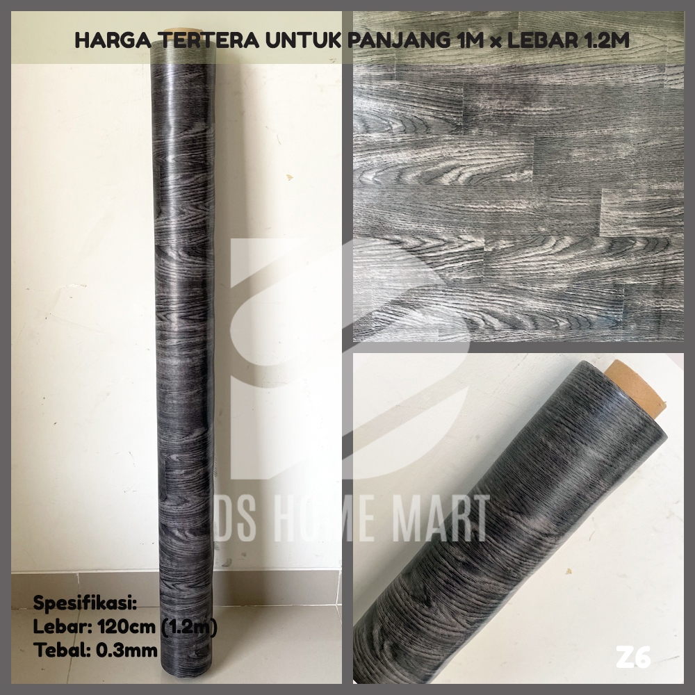 Z6 - PER METER Karpet Lantai Tikar Plastik Vinyl MURAH METERAN Lebar 1.2m