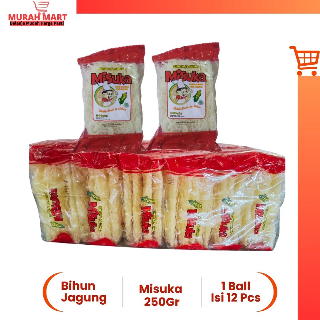 Bihun Jagung Misuka 250 Gr 1 Ball (12 Pcs)