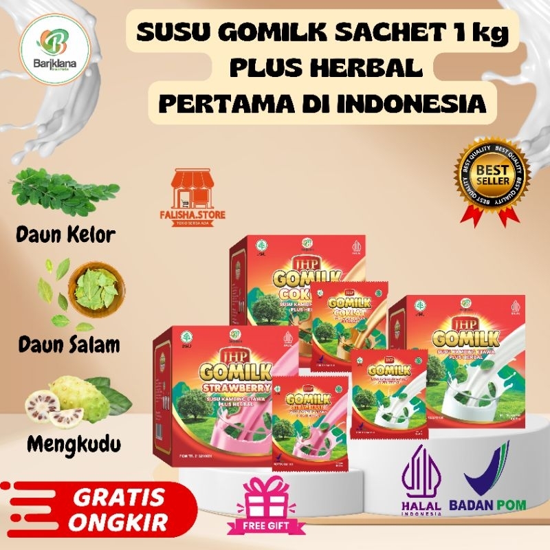 

Susu Gomilk Sachet 1kg isi 40 sachet - Rasa enak untuk semua usia coklat strawbery original