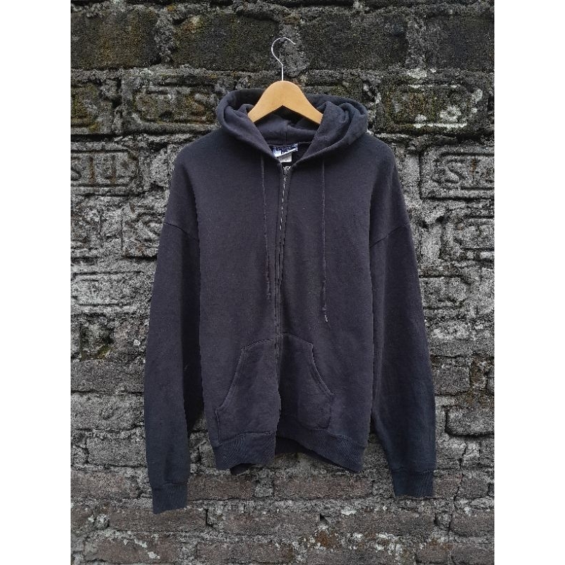 vintage streetwear skateboard hoodie 90s LEE blank zipper