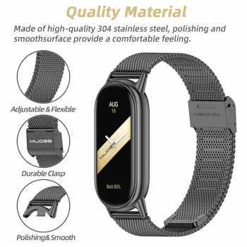 MIJOAS Buckle Strap Smartwatch Xiaomi Band 8 Stainless Steel - GT4