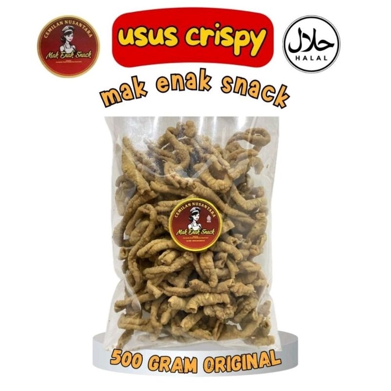 

500Gr - USUS AYAM CRISPY ORIGINAL 500Gr MAK ENAK SNACK