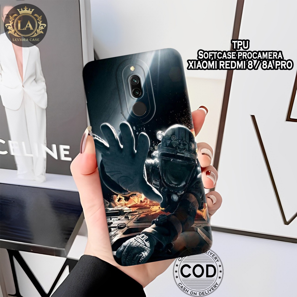 XIAOMI REDMI 8/8A PRO - Leviora Case - Fashion Case Astronot - Softcase XIAOMI REDMI 8/8A PRO- Case 