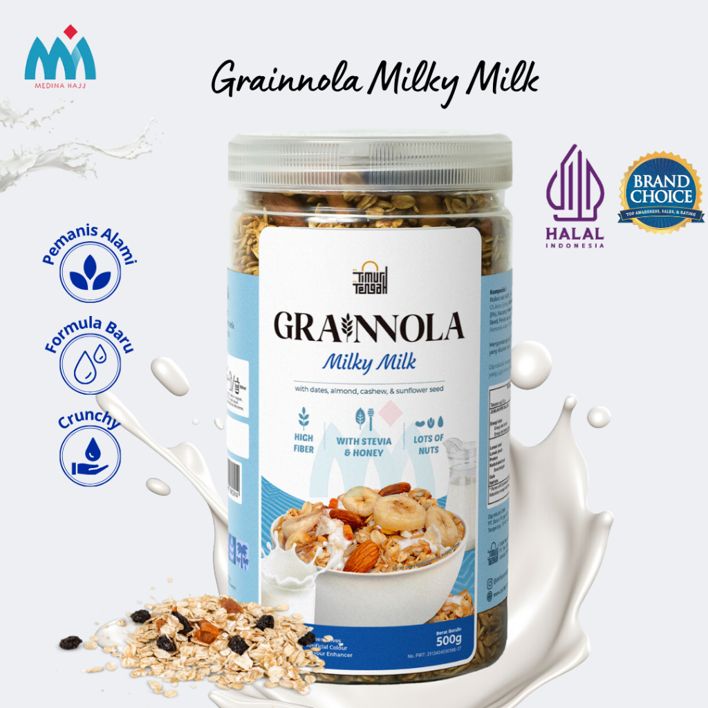 

Granola Grainnola Cheese & Cream Varian Timur Tengah Sereal Makanan Sehat Premium Quality