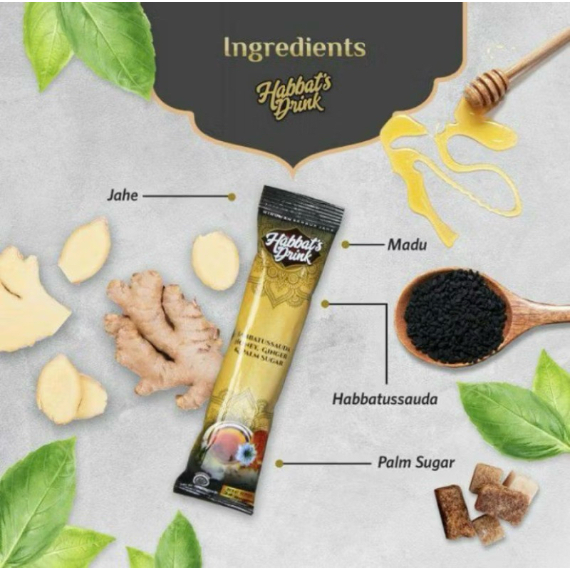 

Habbats Drink Jahe - Minuman Serbuk Jahe Herbal Habbatussauda