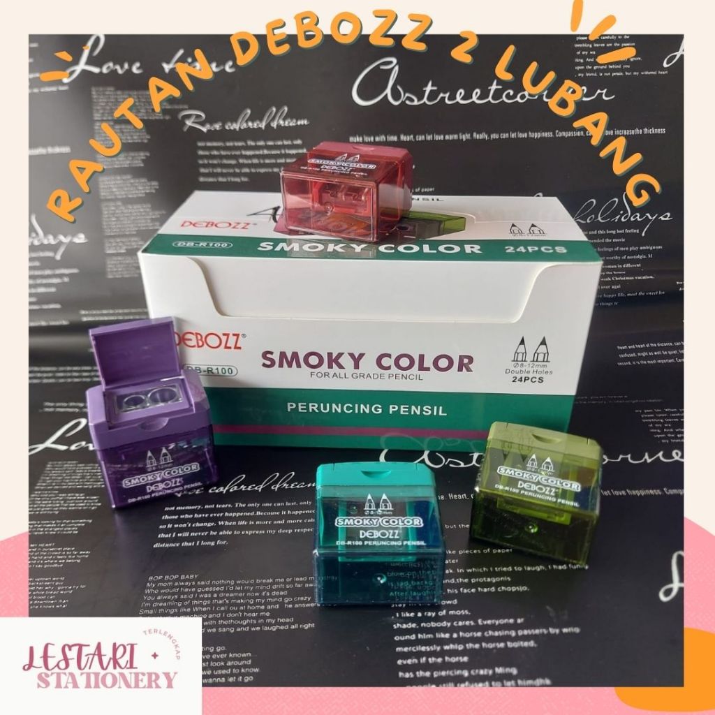 

Peruncing Debozz DB-R100 | peruncing 2 lubang | Serutan Pensil 2 Lubang | Rautan Pensil Estetik | Lestari Stationery