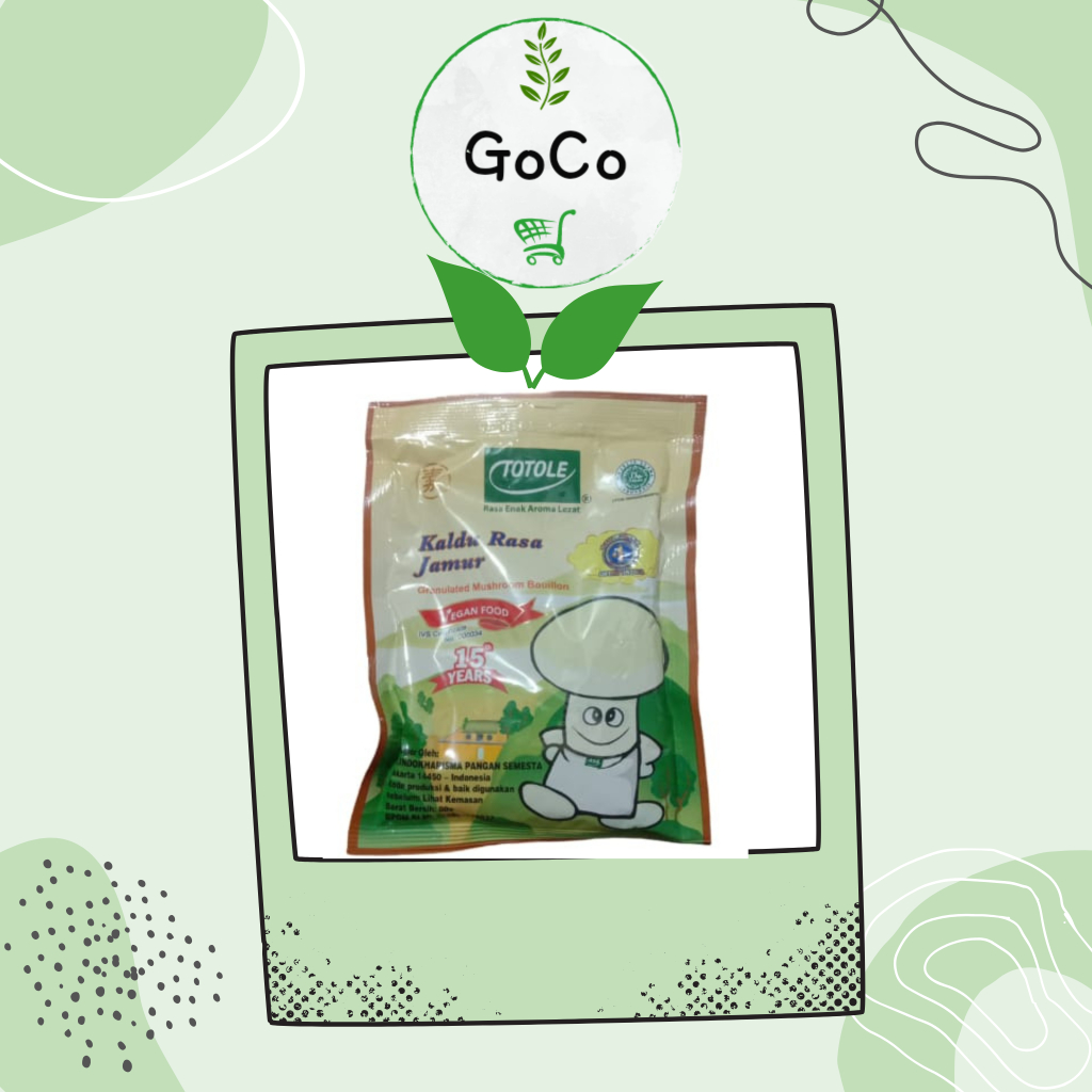

TOTOLE | Kaldu Jamur | Vegetarian | 40 - 80 gr | Eco-Friendly Packaging by GoCo