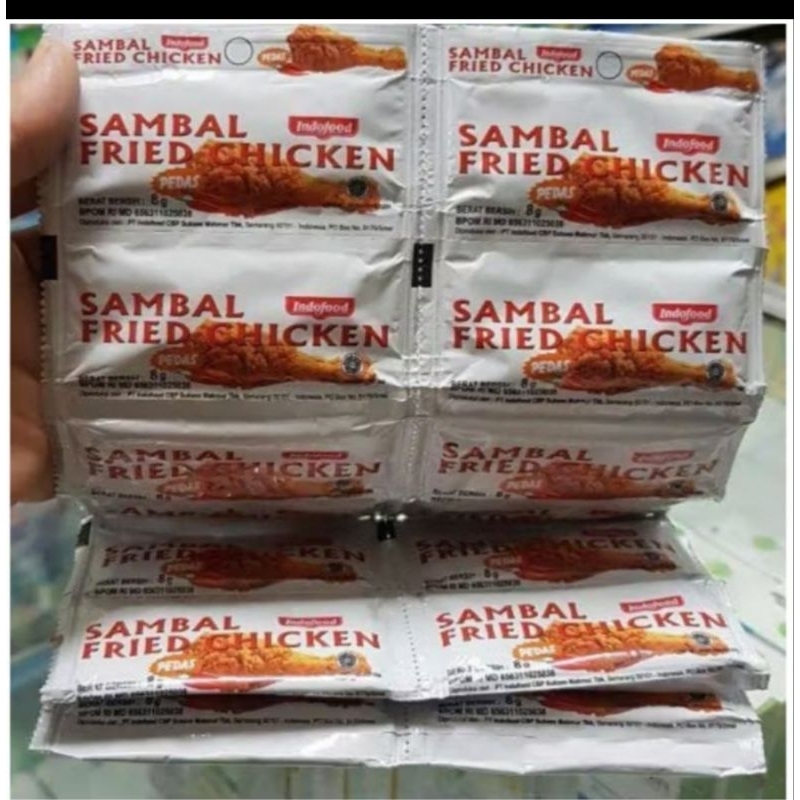 

Saus indofood fried chicken 1 renteng isi 12 sachet