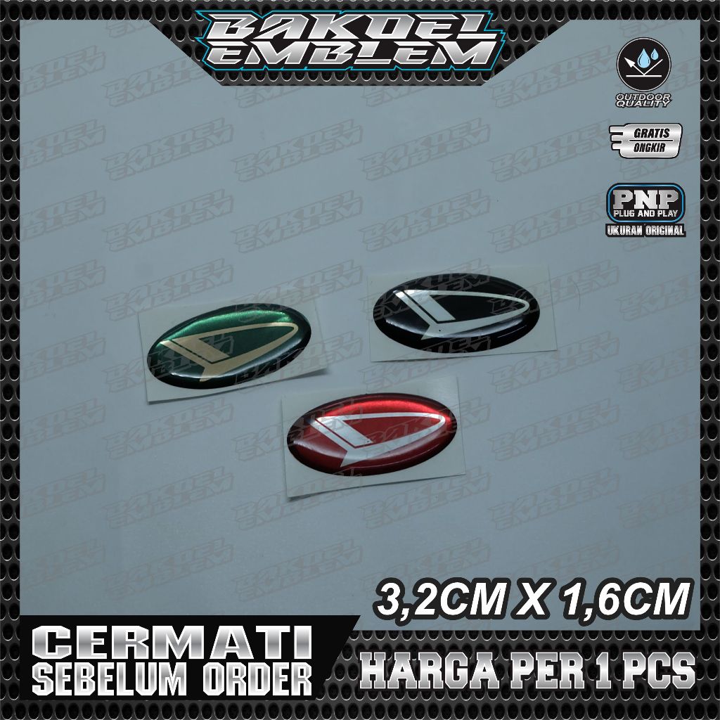 emblem timbul daihatsu setir taft feroza / emblem setir feroza taft
