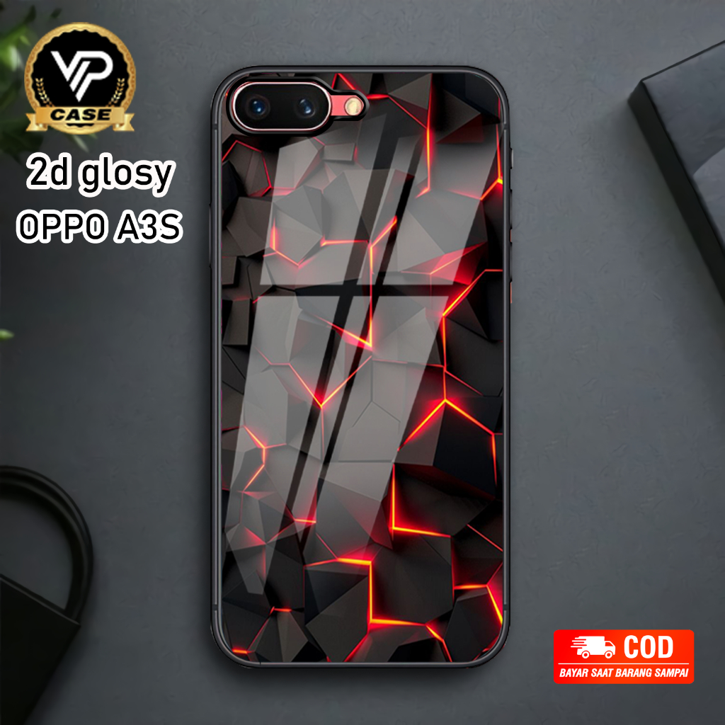 [VVIPCASE] Hardcase 2d Glossy Oppo A3s A1k F5 F7 Realme C1 C2 Case Hp Glossy Casing Hp Mengkilat Har