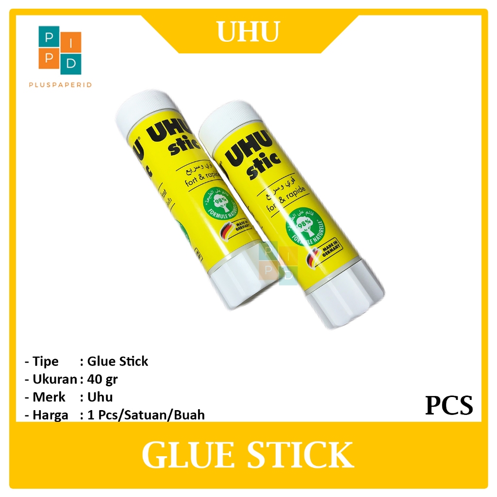 

UHU - Glue Stick 40Gr Lem Kertas Ulir - Pcs