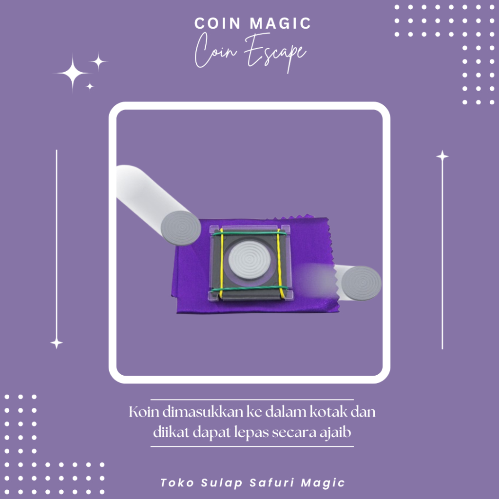 Alat Sulap Coin Escape - Sulap Koin - Trik Koin - Coin Magic - Toko Sulap