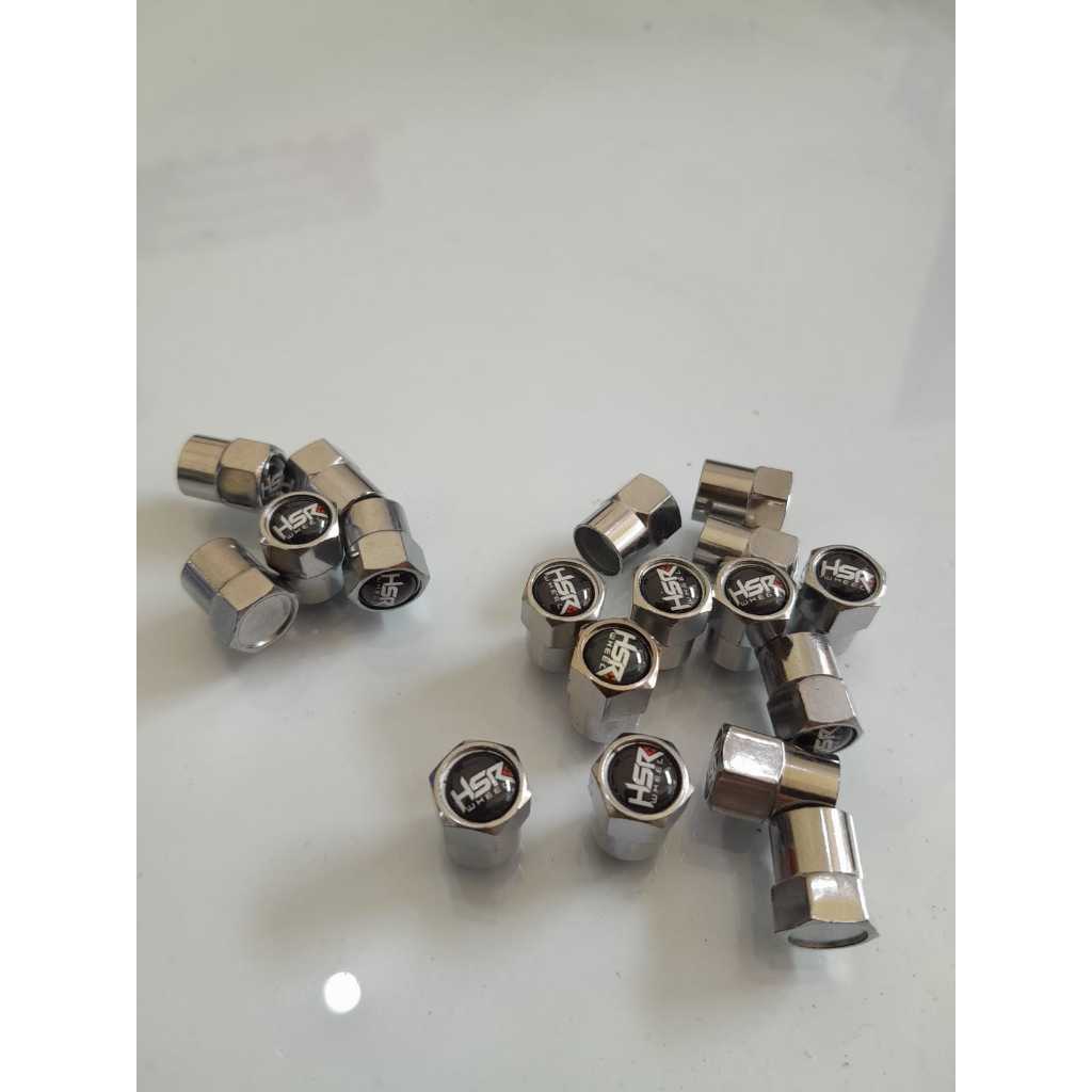 tutup pentil hsrwheel design hsr original chrome tampilan keren di mobil/motor