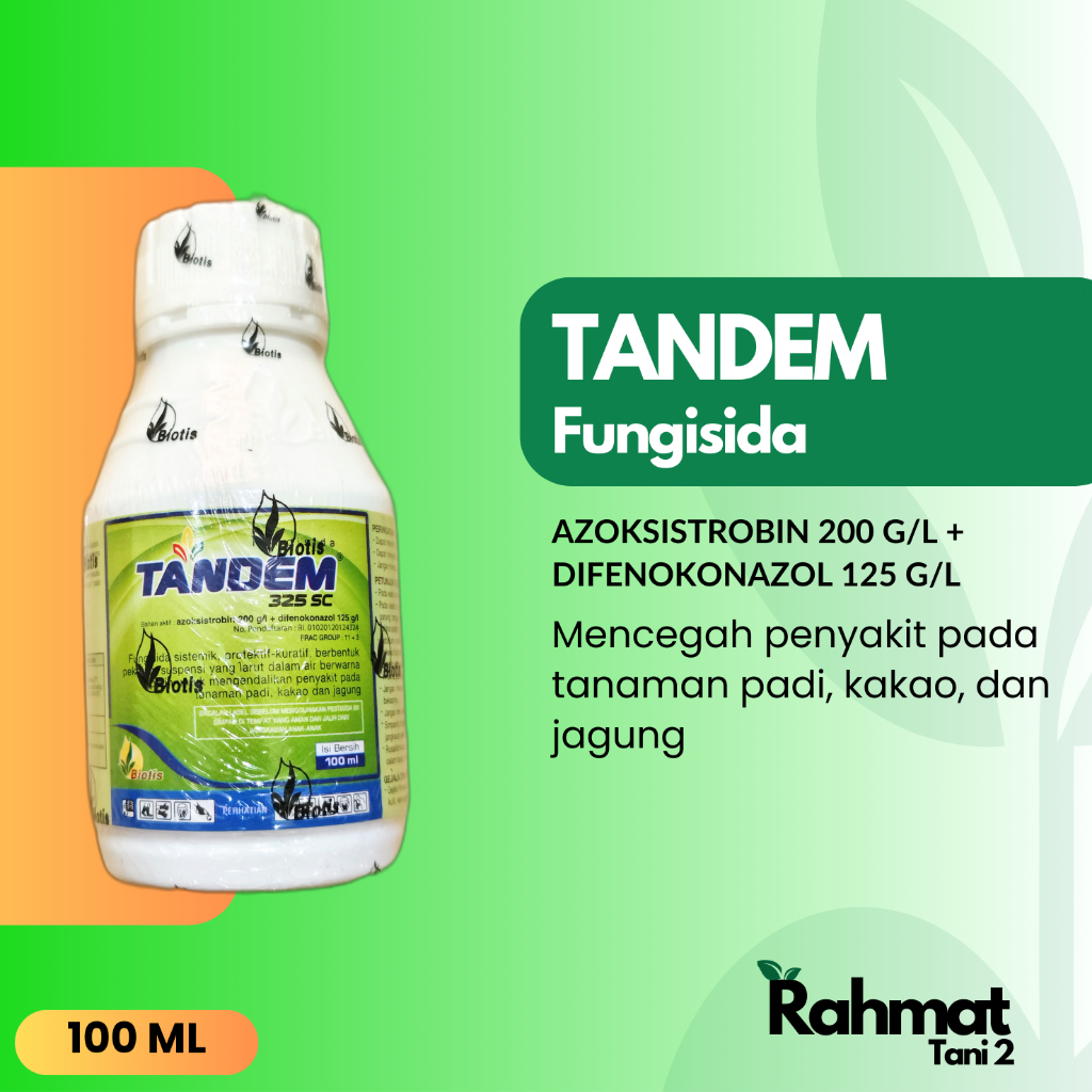 TANDEM - Fungisida Sistemik Mencegah Penyakit pada Tanaman Padi, Kakao, Jagung, dll (100 ml)
