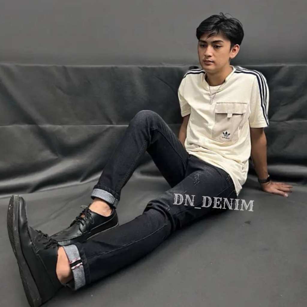 Celana Panjang Jeans Denim Indigo Raw 17oz Selvedge