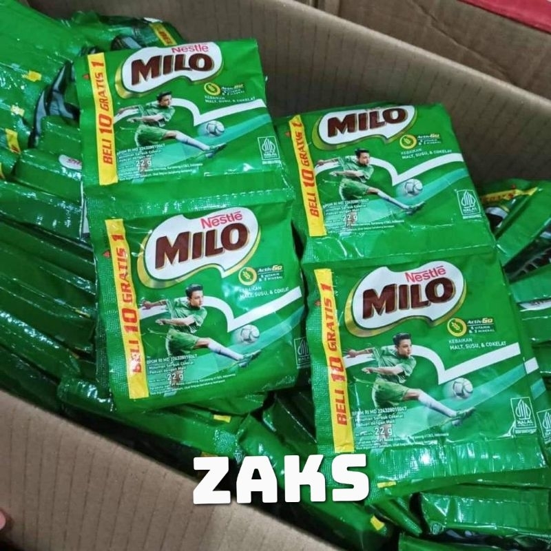 

Milo sachet/renteng 22gram isi 10 pcs