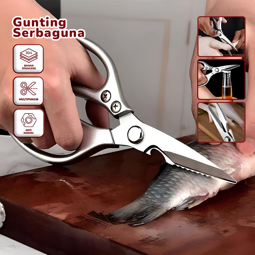 Gunting Dapur SK-5 Original Baja Tahan Karat Made In Japan bisa untuk gunting tulang dan menghancurk