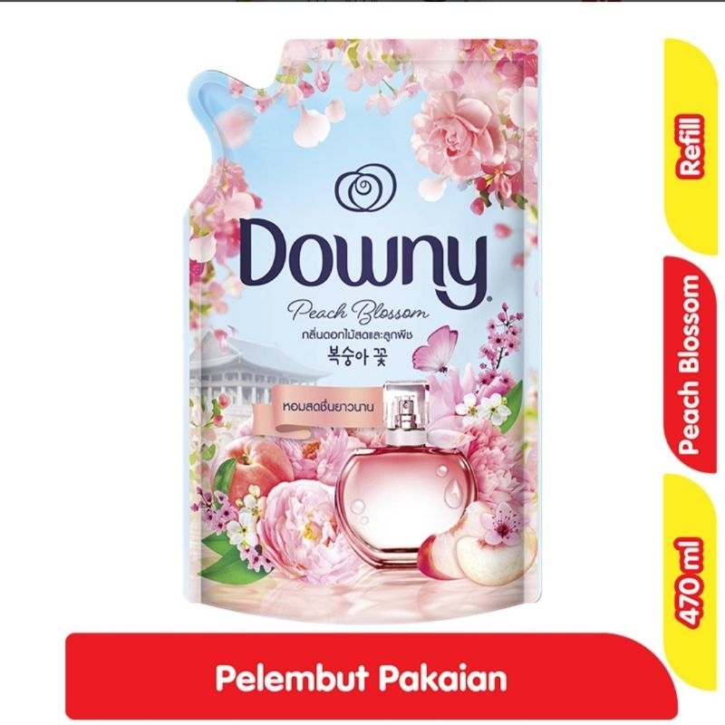 CTY Downy Pelembut Pakaian Cair Peach Blossom Refill 470 ml