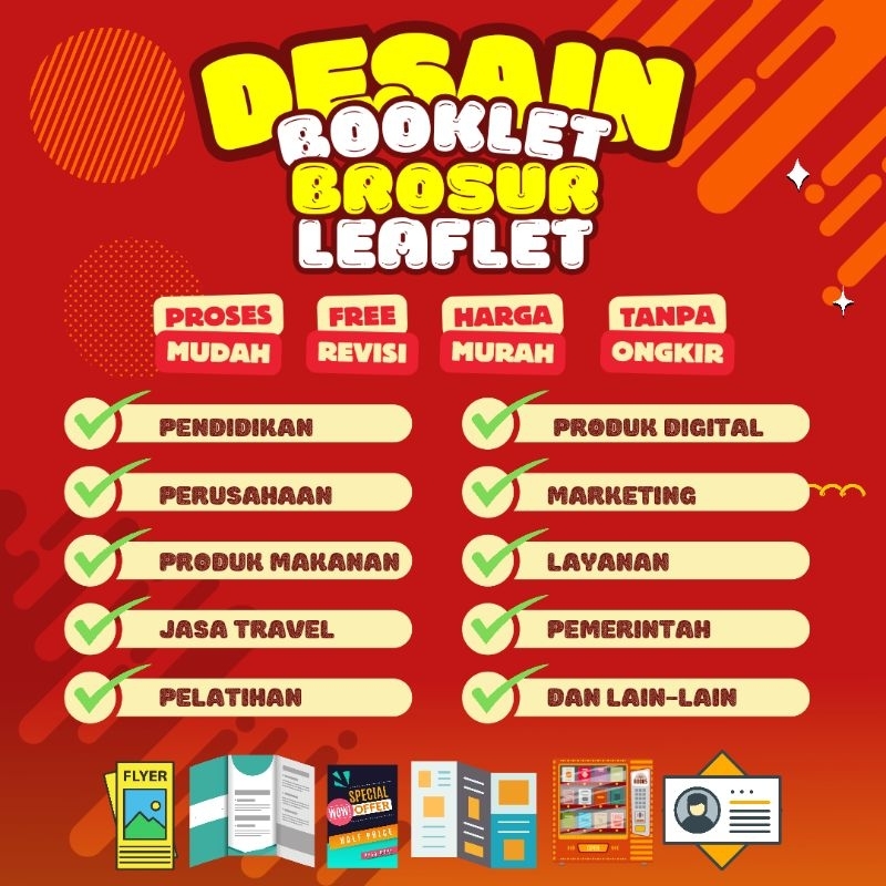 Desain Brosur Leaflet Booklet
