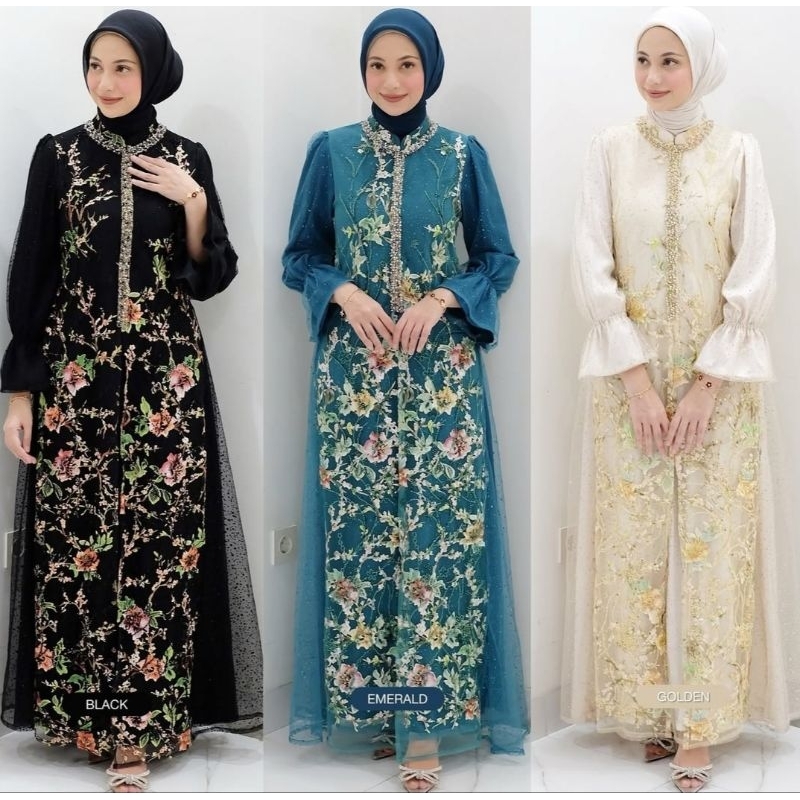 PRELOVED Sarah The Label JASMINE DRESS EMERALD M siap kirim