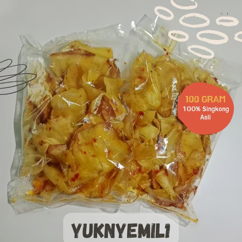 

Keripik Singkong Rasa Original, cemilan enak, snack, makanan ringan ukuran 100gram