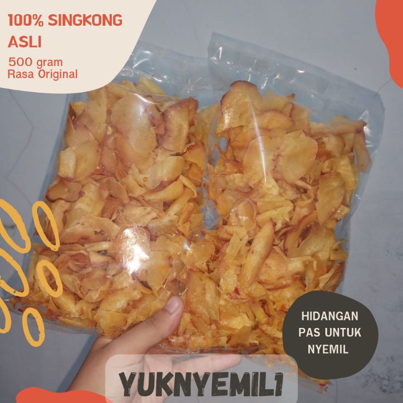 

Keripik Singkong Original keripik, cemilan,snack UK/500g