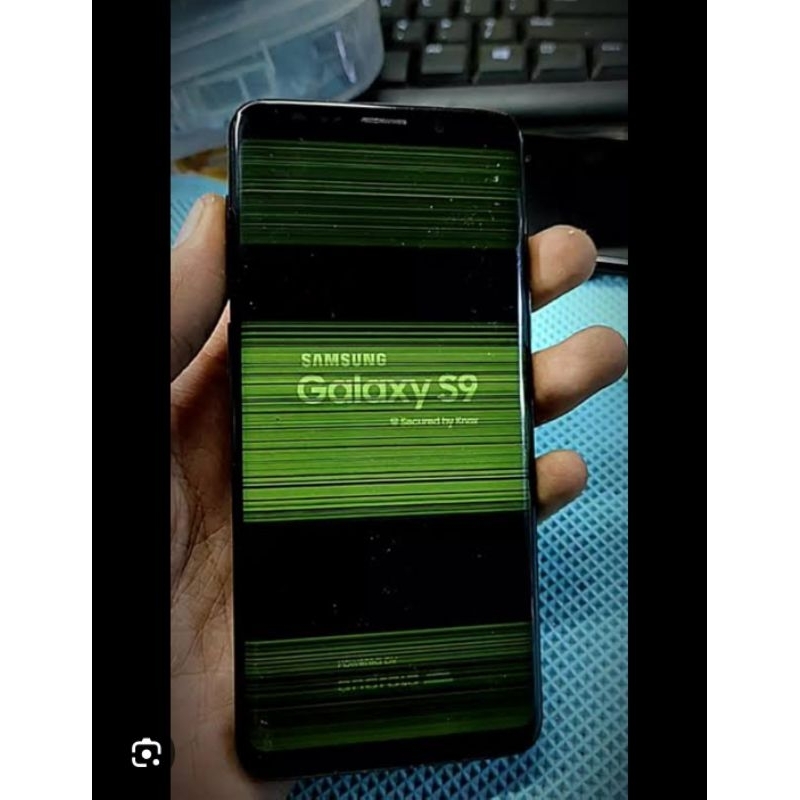 servis lcd greenscreen samsung s9 & s9 plus
