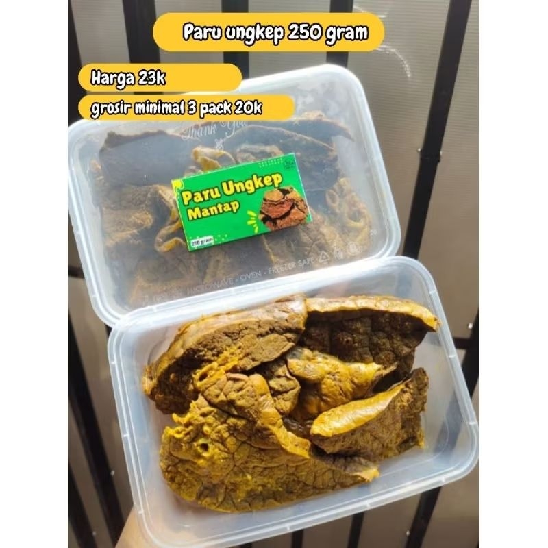

Instan - Paru spesial ungkep Home made 250gram frozen andara