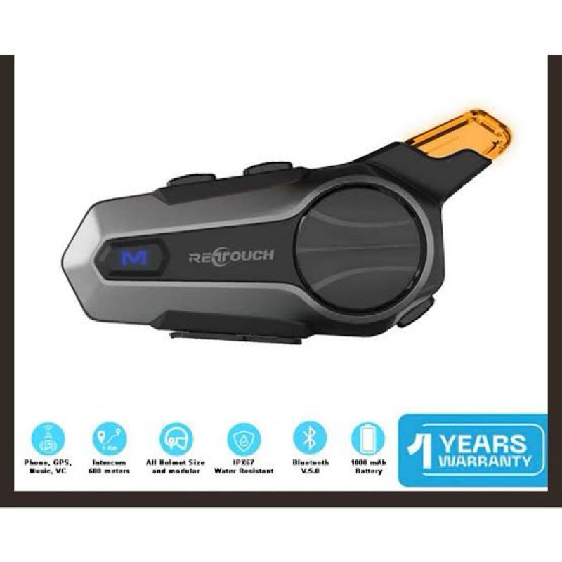 INTERCOM RETOUCH X3 | HEADSET HELM BLUETOOTH GARANSI 6 BULAN