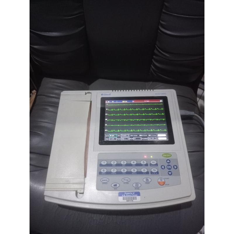 Electrocardiograph Elitech 1200G 12 Channel ECG / EKG 12 Chanel Canel Touchscreen