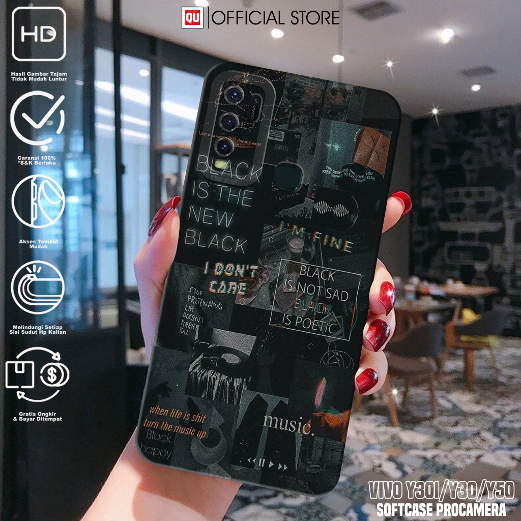 Case VIVO Y30 Y30i Y50 - Casing Hp VIVO Y30i Y30 Y50 Motif AESTH - Softcase Hp - Silikon Hp Y30