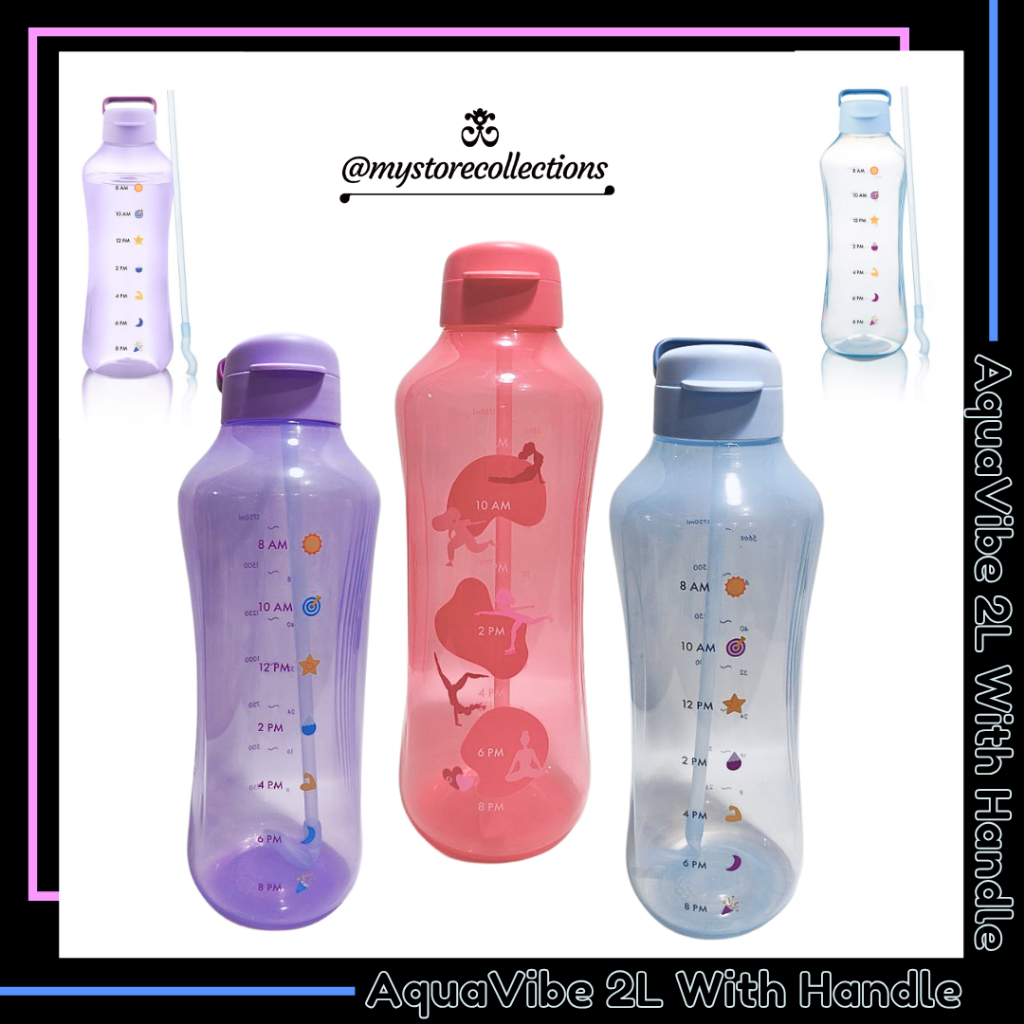 Aqua Vibe with Handle • Eco Bottle * Indo - Import ( Botol Minum ) Tupwr