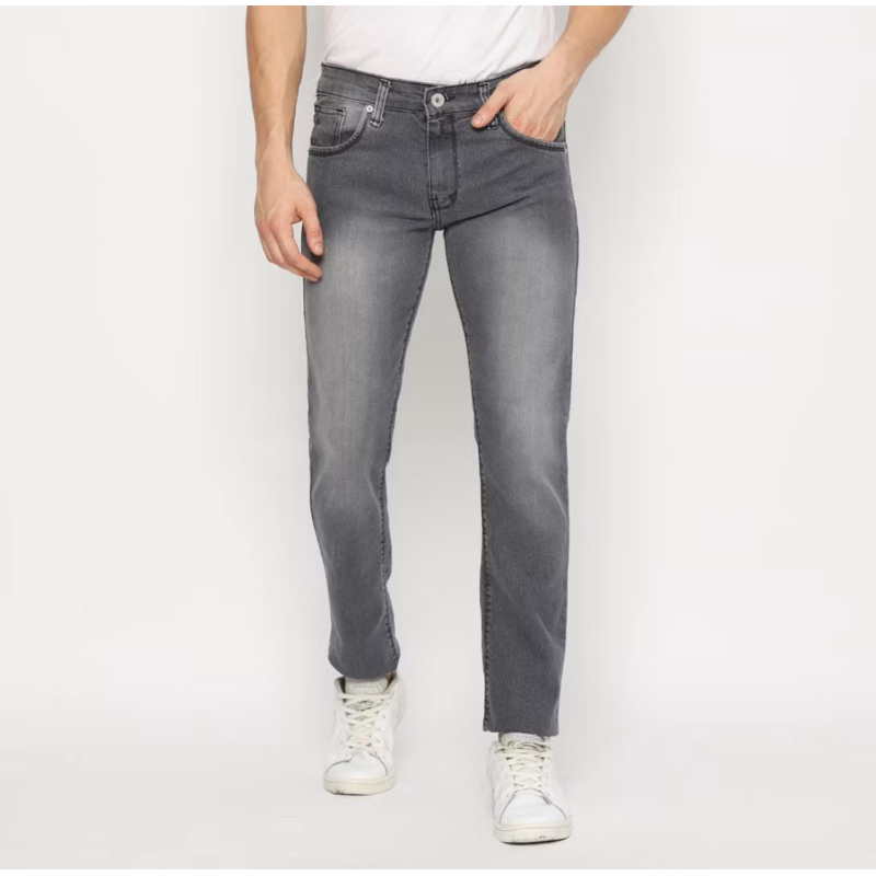 CELANA JEANS PRIA CELANA JEANS PRIA SKINNY PANJANG CELANA JEANS ABU ABU/ABU WHAS CELANA JEANS PRIA K