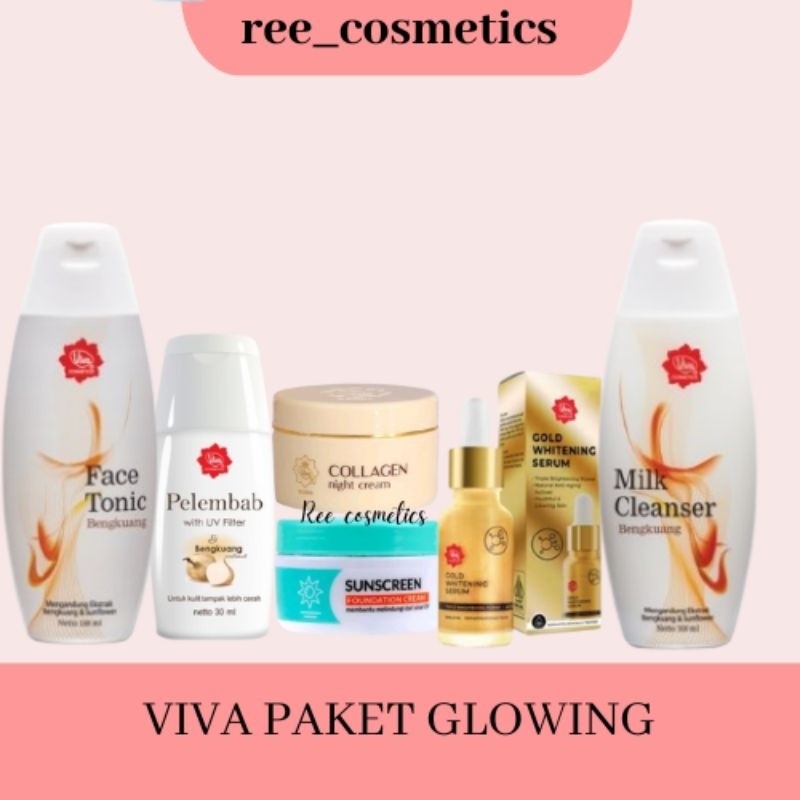 [ISI 6] VIVA Skincare 1 Paket Glowing Mencerahkan Kulit Kusam | Skincare Viva