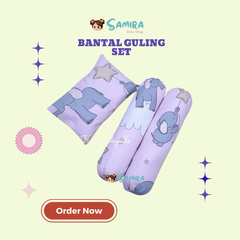 Bantal Guling Set 1 Bantal 2 Guling Bayi
