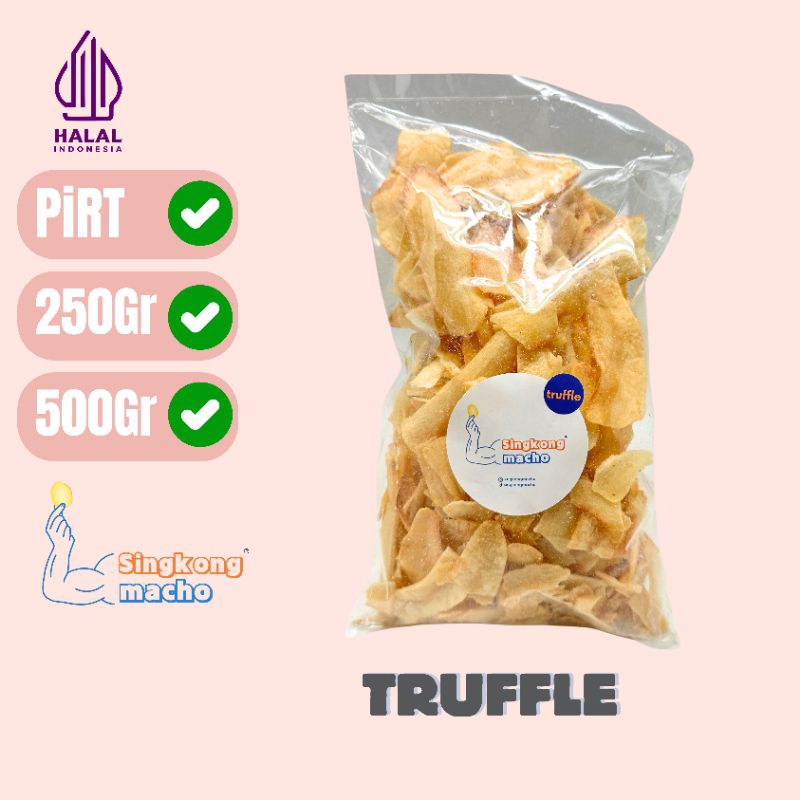

SINGKONG MACHO - TRUFFLE - 250GR/500GR(Singkongpresto/singkonggoreng/singkong enak/keripik enak/singkong lezat)