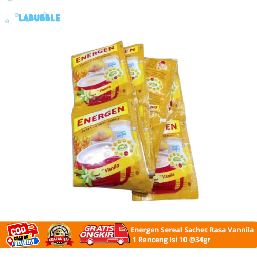 

Energen Sereal & Susu Vanila 1 Renceng 10X34g
