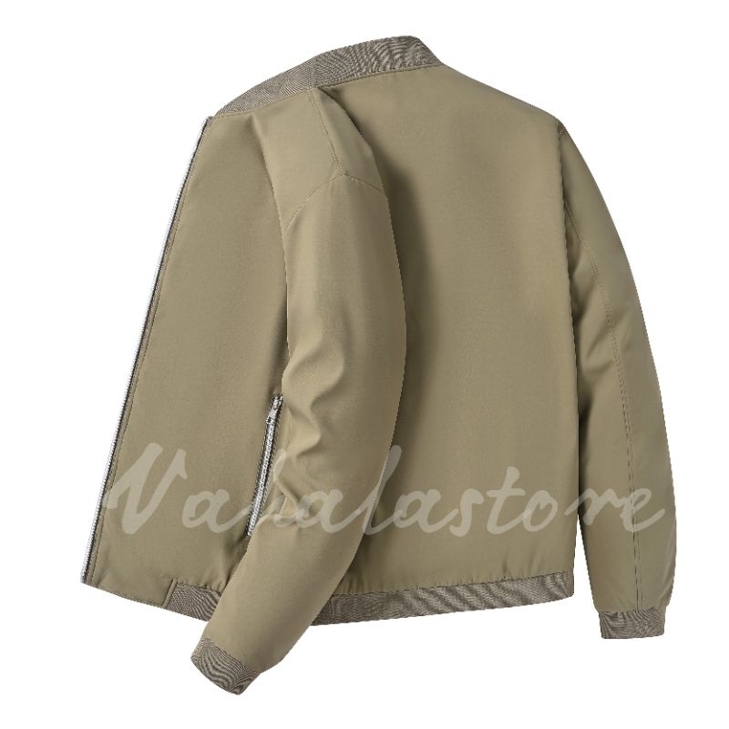 Vahalastore, JAKET CASUAL PRIA POLOS DENGAN SAKU DALAM KERAH /JAKET MOTOR/JAKET BASEBAL