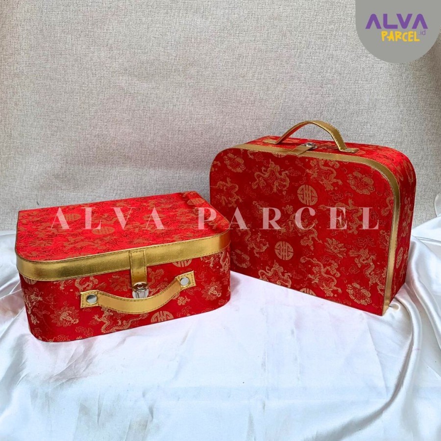 

Box Hampers Model Koper Bahan Cheongsam | Box Packaging Model Koper Imlek