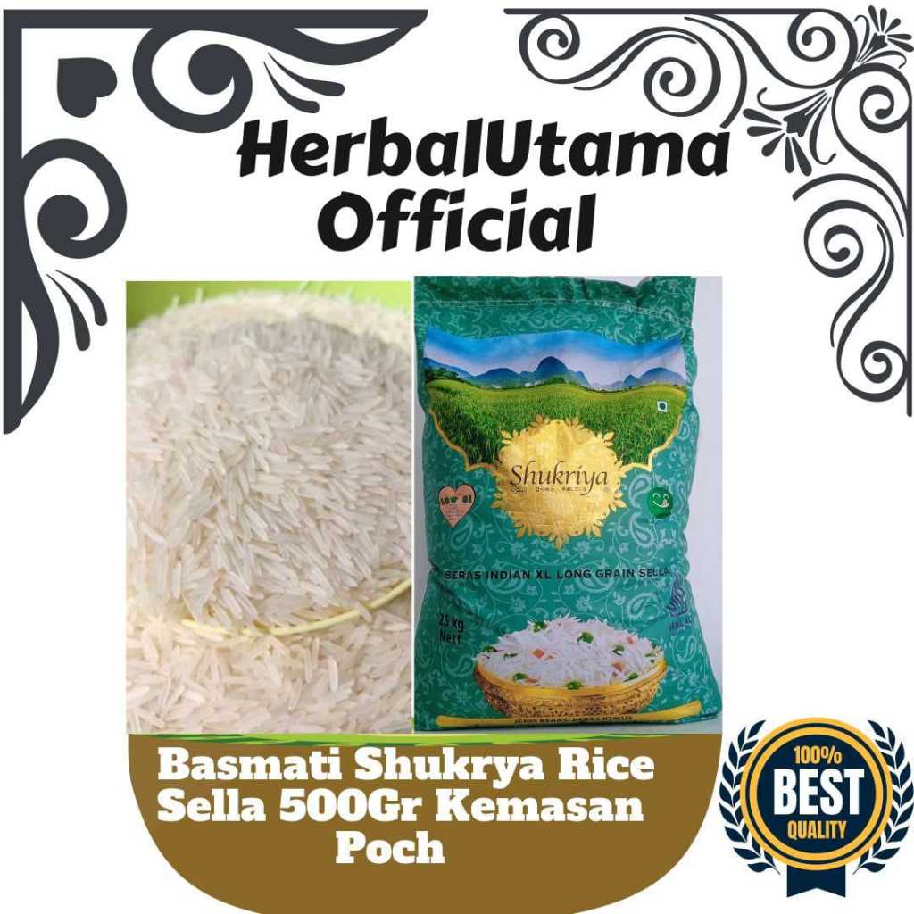 

Sukriya basmati 500Gr Basmati Shukriya Berasa india