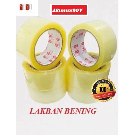 

LAKBAN BENING | ISOLASI SELOTIP OPP CLEAR 48MM TERMURAH