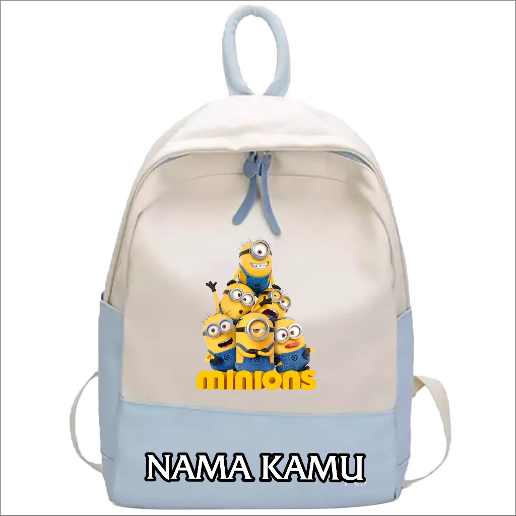 Tas Anak Laki Laki Motif minion Tas ngaji Dan Tas Sekolah SD SMP