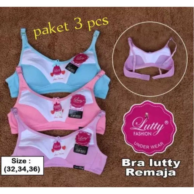 under wear semarang NEW 1 DAN 3 PCS SPORT BRA WANITA ABG BH REMAJA MURAH BUSA TIPIS SIZE 32-34-36-38