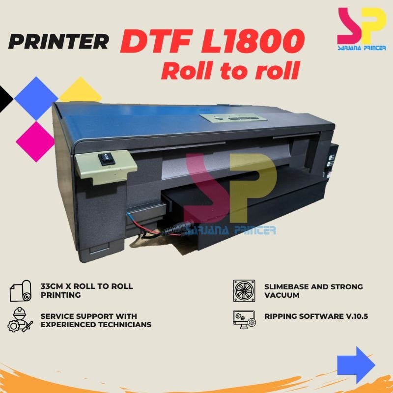 printer dtf epson L1800 printer sablon dtf a3 head baru